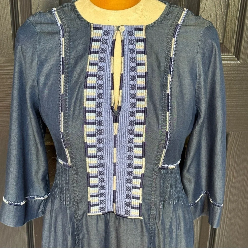 Marks & Spencer Collection Embroidered MIDI Dress 10 - Picture 3 of 15